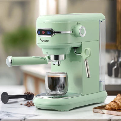 CM-EP-A4-MT Vevare Espresso Coffee Machine Latter Cappuccino Maker 19 Bar Milk Frother Mint
