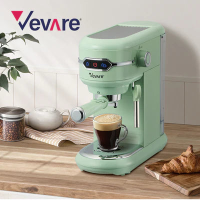 CM-EP-A4-MT Vevare Espresso Coffee Machine Latter Cappuccino Maker 19 Bar Milk Frother Mint