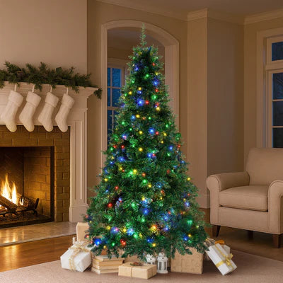 CMT-GN-MULTI-WELL-6FT Tinseltown LED Christmas Tree 1.8M 6FT Multi Colour Lights 8 Flash Modes