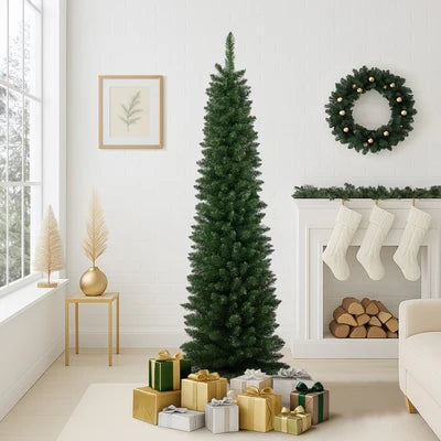 CMT-GN-SLIM-WELL-6FT Tinseltown Slim Christmas Tree 1.8M 6FT Xmas Trees Decoration Green
