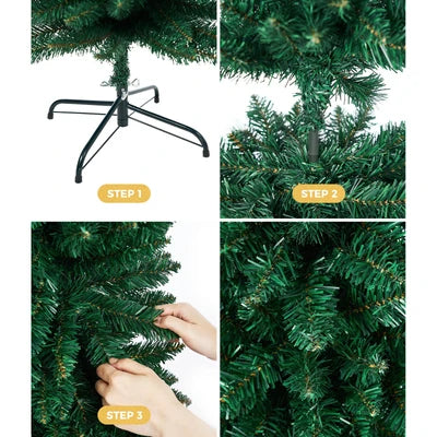 CMT-GN-SLIM-WELL-6FT Tinseltown Slim Christmas Tree 1.8M 6FT Xmas Trees Decoration Green