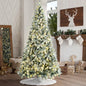 CMT-HS-LEDSK-WELL-8FT Tinseltown LED Christmas Tree 2.4M 8FT with Tree Skirt Light Snow-sprayed Green