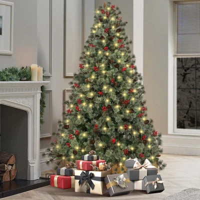 CMT-MORN-WELL-7FT Mazam Christmas Tree 2.1m 7FT LED Light Xmas Trees Decoration Green