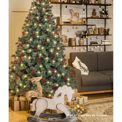 CMT-MORN-WELL-7FT Mazam Christmas Tree 2.1m 7FT LED Light Xmas Trees Decoration Green