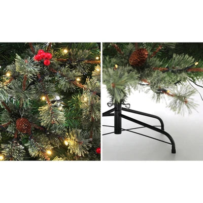 CMT-MORN-WELL-7FT Mazam Christmas Tree 2.1m 7FT LED Light Xmas Trees Decoration Green
