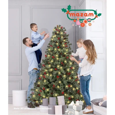 CMT-MORN-WELL-7FT Mazam Christmas Tree 2.1m 7FT LED Light Xmas Trees Decoration Green