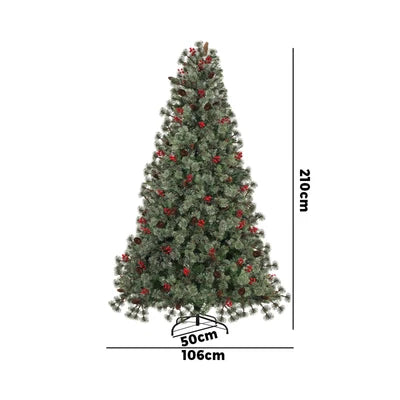 CMT-MORN-WELL-7FT Mazam Christmas Tree 2.1m 7FT LED Light Xmas Trees Decoration Green