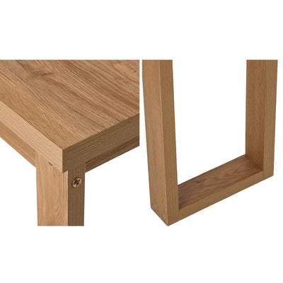 CST-EASY-WD Oikiture Console Table Narrow Hall Entryway Desk Sofa Table Display Shelf