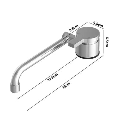 CVC-BF-156-CH Welba Caravan Kitchen Mixer Tap Fold Down Foldable Motorhome Faucet Swivel WELS