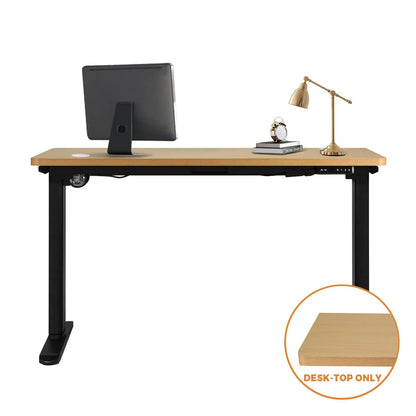 DB-SLIM-12-OAK Oikiture Standing Desk Top Adjustable Electric Desk Board Computer Table OAK