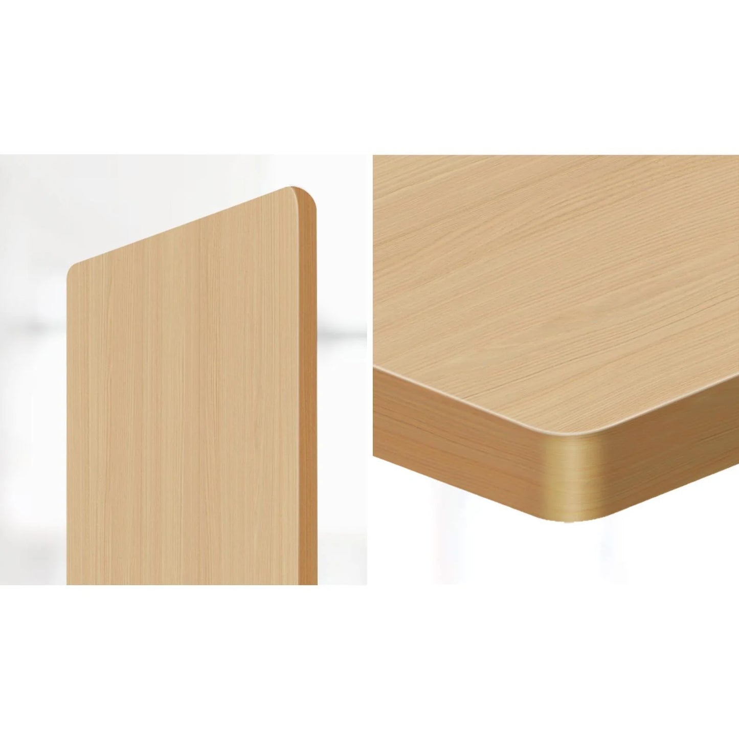 DB-14-OAK Oikiture Standing Desk Top with Drilled Hole Oak 140x70cm