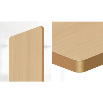 DB-14-OAK Oikiture Standing Desk Top with Drilled Hole Oak 140x70cm