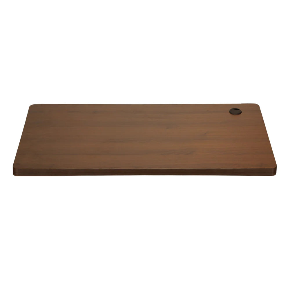 DB-15-WN Oikiture Standing Desk Top with Drilled Hole Walnut 150x75cm