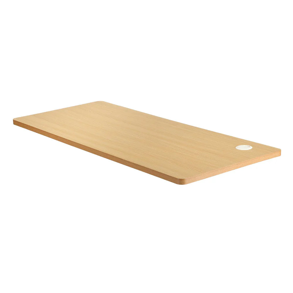 DB-16-OAK Oikiture Standing Desk Board Adjustable Computer Table Sit Stand Desk Top Oak