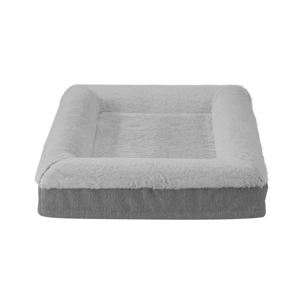 DB-B2-6EGSF-8013-GY Alopet Orthopedic Dog Sofa Beds Pet Cat Calming Mat Washable Removable Medium