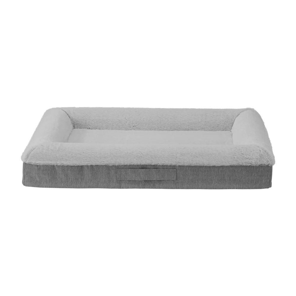 DB-B2-6EGSF-8013-GY Alopet Orthopedic Dog Sofa Beds Pet Cat Calming Mat Washable Removable Medium