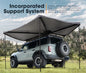 SH-SA270-GREY-S San Hima 270 Degree Free-Standing Awning 600D Double-Ripstop Oxford UPF50+ 4X4