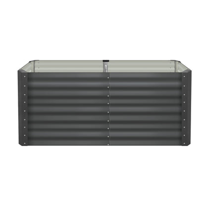 GB-73-16080-GY-2PC Livsip Raised Garden Bed Galvanised Steel 320x80x73CM