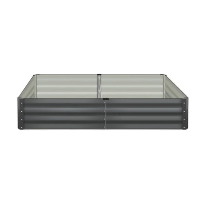 GB-30-15090-GY-2PC Livsip Garden Bed Raised Instant Planter x 2 Galvanised Steel 150 x 90 x 30CM
