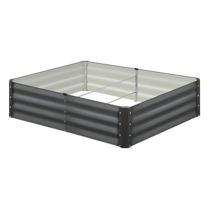 GB-30-15090-GY-2PC Livsip Garden Bed Raised Instant Planter x 2 Galvanised Steel 150 x 90 x 30CM