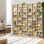 DS-MIDI-WD-AB Display Shelf Bookshelf Bookcase CD DVD Storage Media Stand Rack Oak