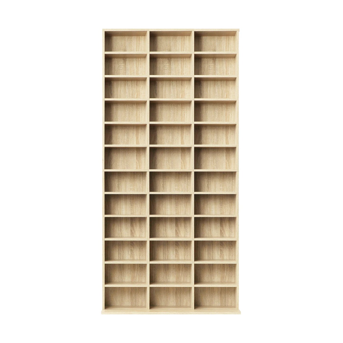 DS-MIDI-WD-AB Display Shelf Bookshelf Bookcase CD DVD Storage Media Stand Rack Oak