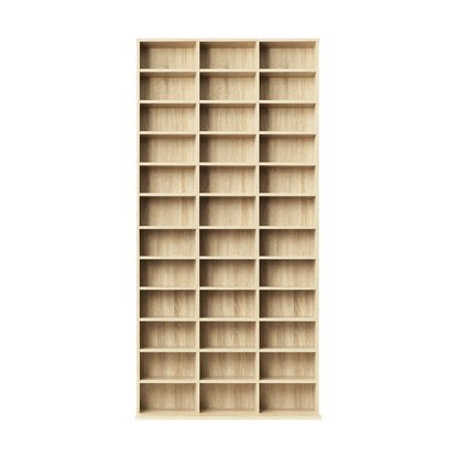 DS-MIDI-WD-AB Display Shelf Bookshelf Bookcase CD DVD Storage Media Stand Rack Oak