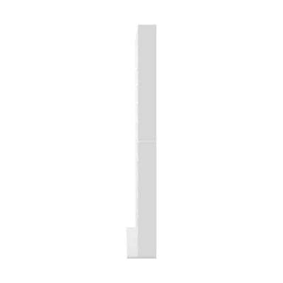 DS-MIDI-WH-AB Oikiture Bookshelf Display Shelf Bookcase CD DVD Storage Media Stand Rack White