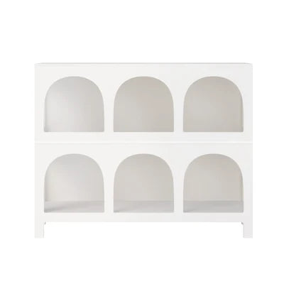 DS-ZION-6D-WH Oikiture Display Shelf Storage Stand Shelving Unit Bookcase Bookshelf Black