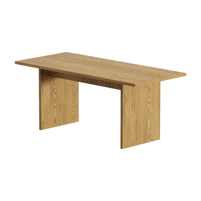 DTB-ALAN180-WD-AB Oikiture 180cm Dining Table Rectangular Kitchen Dining Table Timber Natural