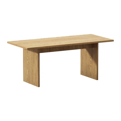 DTB-ALAN180-WD-AB Oikiture 180cm Dining Table Rectangular Kitchen Dining Table Timber Natural