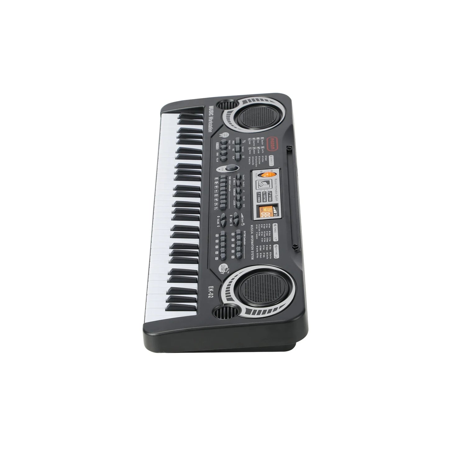 EK-02-BK Mazam 61 Keys Piano Keyboard Electronic Musical Kids Toy Gift With Microphone