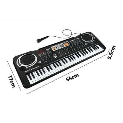 EK-02-BK Mazam 61 Keys Piano Keyboard Electronic Musical Kids Toy Gift With Microphone