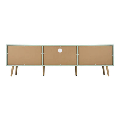 EU-TOMX-160-GN-AB Oikiture TV Cabinet Entertainment Unit Stand 160cm Storage Drawer Shelf Green