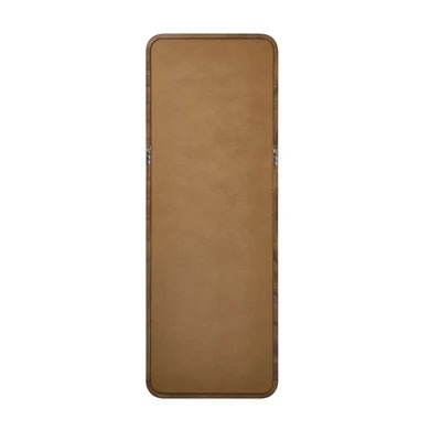FM-B-RECT-16560-WN Oikiture Full Length Mirror 166x60cm Rectangle Dressing Floor Mirrors Walnut