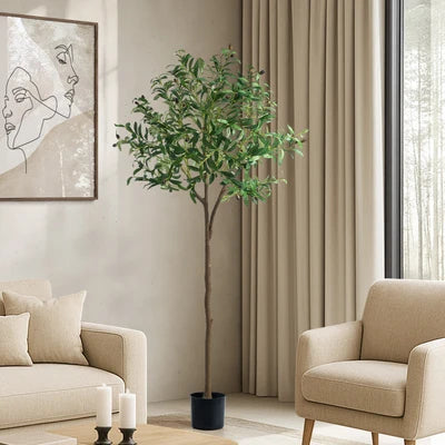 FP-A1-OT-150 Livsip 150cm Artificial Olive Tree Lifelike Faux Potted Plants Home Garden Decor