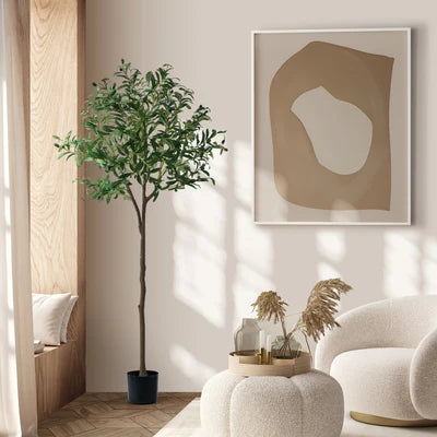 FP-A1-OT-150 Livsip 150cm Artificial Olive Tree Lifelike Faux Potted Plants Home Garden Decor