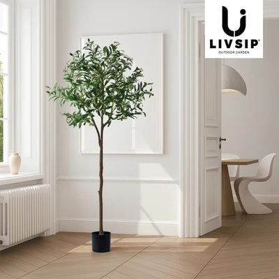 FP-A1-OT-150 Livsip 150cm Artificial Olive Tree Lifelike Faux Potted Plants Home Garden Decor