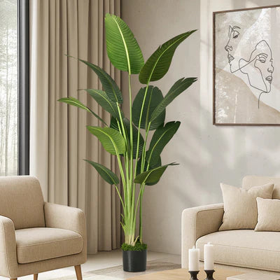 FP-A10-TP-180 Livsip 180cm Artificial Bird of Paradise Plant Fake Palm Tree Home Garden Decor