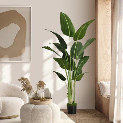 FP-A10-TP-180 Livsip 180cm Artificial Bird of Paradise Plant Fake Palm Tree Home Garden Decor