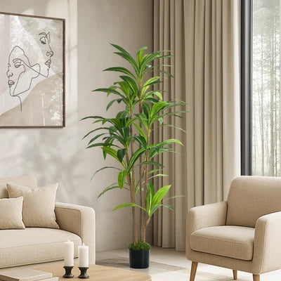 FP-A14-DFG-150 Livsip 150cm Artificial Dracaena Tree Realistic Potted Faux Plant Home Decor