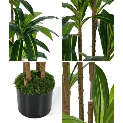 FP-A14-DFG-150 Livsip 150cm Artificial Dracaena Tree Realistic Potted Faux Plant Home Decor