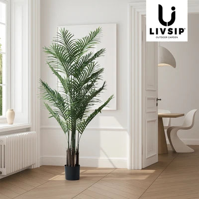 FP-A4-PT-180 Livsip 180cm Artificial Palm Tree Lifelike Faux Potted Plants Home Garden Decor