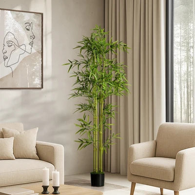 FP-A7-BM-150 Livsip 150cm Artificial Bamboo Tree Realistic Potted Faux Plant Home Decor