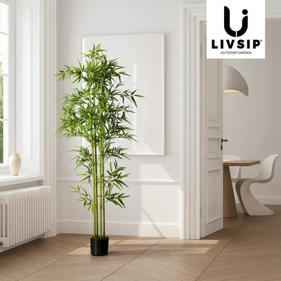 FP-A7-BM-150 Livsip 150cm Artificial Bamboo Tree Realistic Potted Faux Plant Home Decor