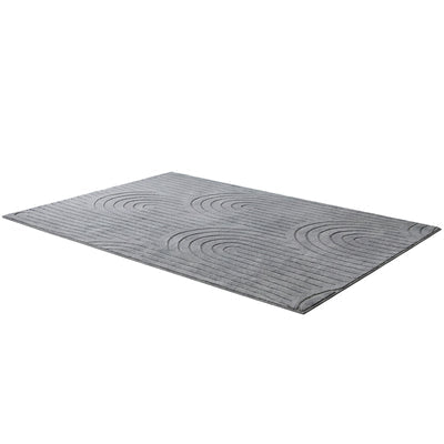 FR-JAC-SL-A-1623 Oikiture Geometric Arch Jacquard Area Rug Modern Floor Carpet 160X230cm Grey