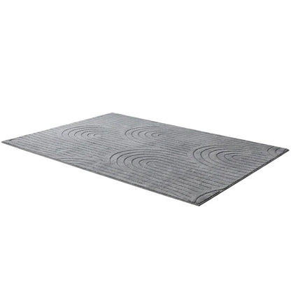 FR-JAC-SL-A-2029 Oikiture Geometric Arch Jacquard Area Rug Modern Floor Carpet 200X290cm Grey