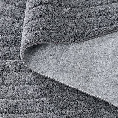 FR-JAC-SL-A-2029 Oikiture Geometric Arch Jacquard Area Rug Modern Floor Carpet 200X290cm Grey