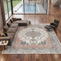 FR-PFW-PER-A-2838 Oikiture Vintage Persian Area Rug Washable Soft Low Pile Carpet 280X380cm