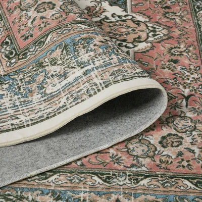 FR-PFW-PER-A-2838 Oikiture Vintage Persian Area Rug Washable Soft Low Pile Carpet 280X380cm
